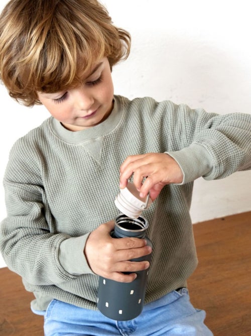 Gourde en inox 500 ml Happy Prints Bleu - Kiabi