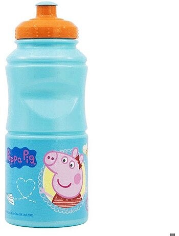 Gourde en plastique - peppa pig - 380 ml - sans bpa - mixte - multisport