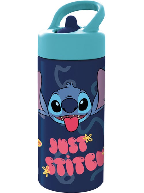 Gourde enfant 410 ml Stitch en plastique avec paille intégrée - Kiabi Gourde enfant 410 ml Stitch en plastique avec paille intégrée - Kiabi