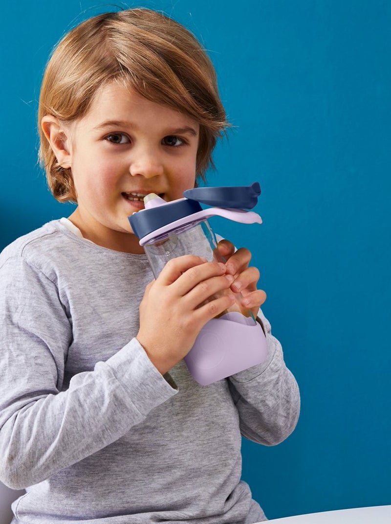 Gourde Enfant 600 Ml Incassable - Anti-fuite, Sans BPA, Avec Paille - Idéale école, Sport, Extérieur (Design Football)