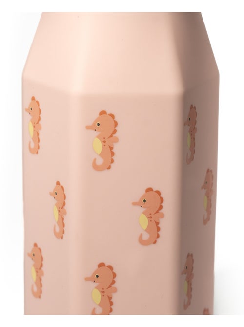 Gourde enfant en silicone mabebi 350 ml – idéale pour l'école et la rentrée - hippocampe - Kiabi