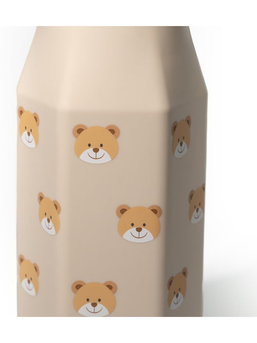 Gourde enfant en silicone mabebi 350 ml – idéale pour l'école et la rentrée - ours - Kiabi