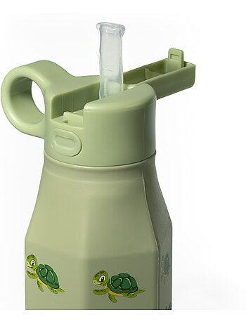 Gourde enfant en silicone mabebi 350 ml – idéale pour l'école et la rentrée - tortue