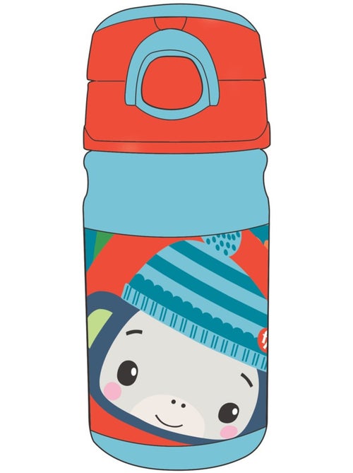 Gourde enfant Fisher-Price 350 ml à paille et clip de sécurité - bleu - Kiabi