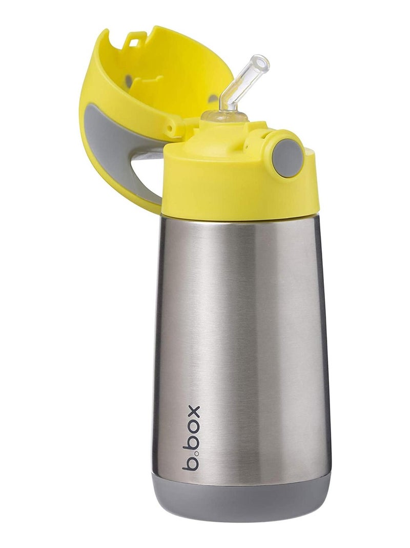 Gourde Enfant Isotherme Avec Paille Jaune - Kiabi