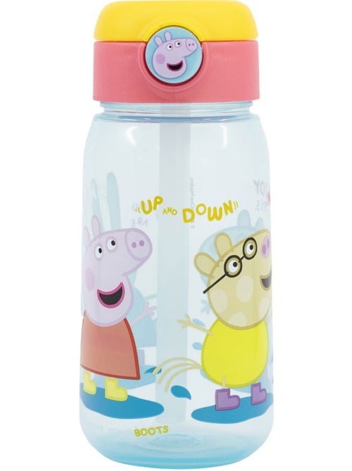 Gourde enfant 'Peppa Pig' 510 ml avec paille et clapet anti-fuite - Kiabi Gourde enfant 'Peppa Pig' 510 ml avec paille et clapet anti-fuite - Kiabi