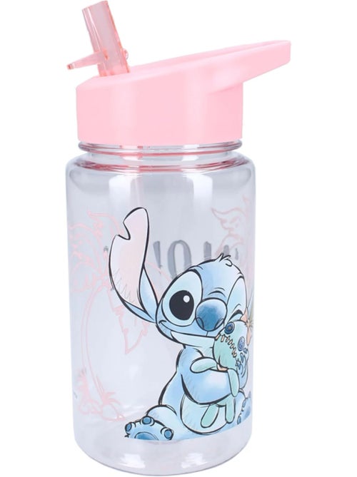 Gourde enfant Stitch de 450 ml avec paille intégrée - Kiabi