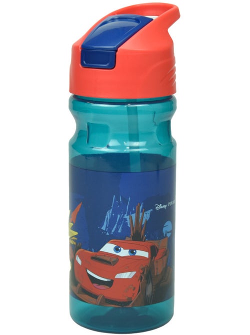 Gourde enfants 500 ml 'Cars' PVC - Couvercle flip avec bec - Kiabi