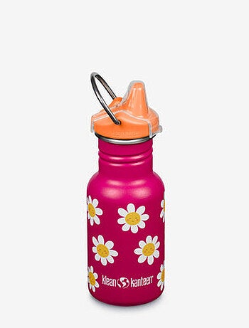Gourde Inox 355 ml bouchon Sippy happy flowers