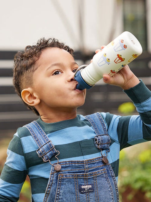 Gourde Inox 355 ml bouchon Sippy happy flowers - Kiabi