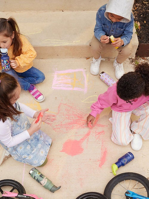 Gourde Inox 355 ml bouchon Sippy rainbows - Kiabi