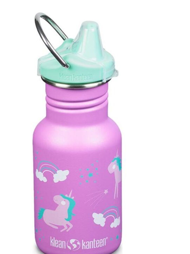 Gourde Inox 355 ml bouchon Sippy Unicorns Rose - Kiabi