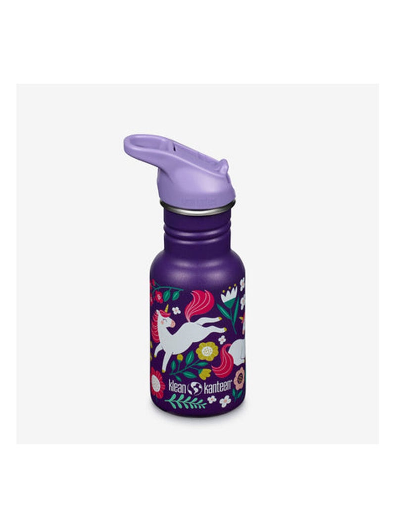 Gourde Inox 355 ml bouchon Sport leaping unicorns Violet - Kiabi