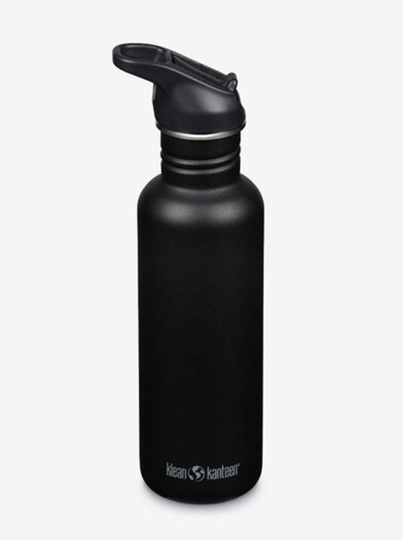 Gourde Inox Classique 800 ml bouchon Sport black Noir - Kiabi