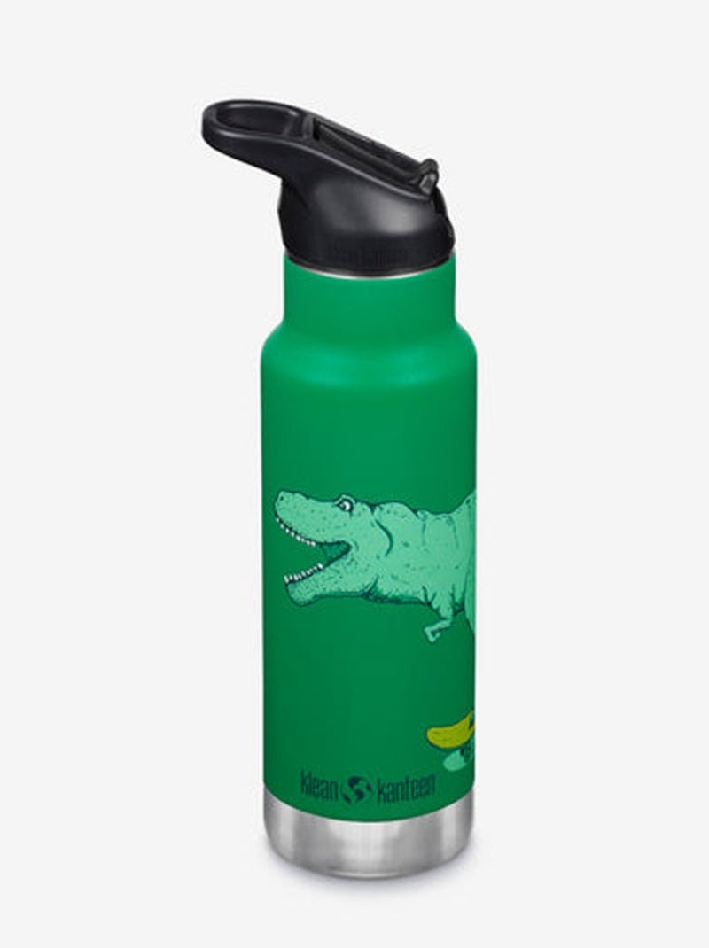 Gourde Inox Isotherme 355 ml bouchon Sport dino skate Vert - Kiabi