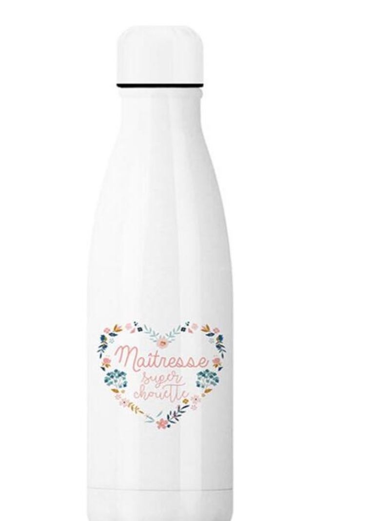 Gourde isotherme Maîtresse super chouette (500 ml) Rose - Kiabi
