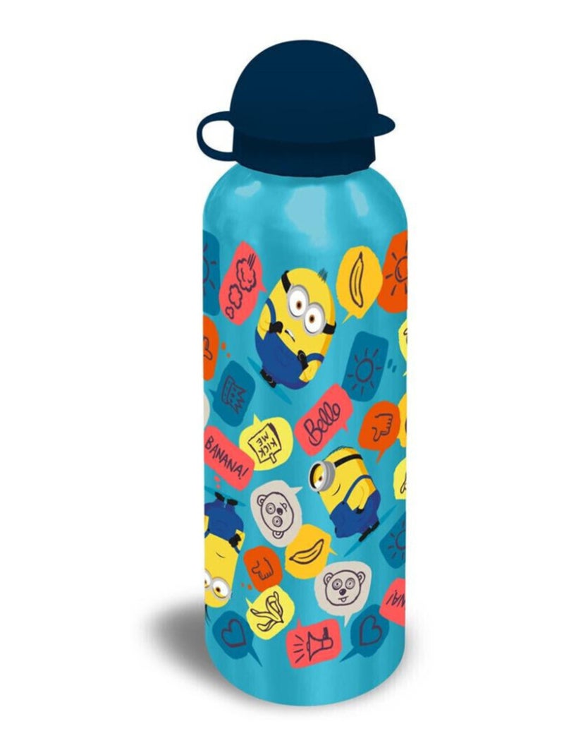 Gourde Les Minions Bleue Bouchon Bleu Foncé - 500 ml Bleu - Kiabi