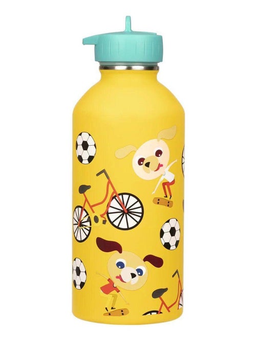 Gourde métal inox Enfant - Chiens skateurs - Draeger - Kiabi