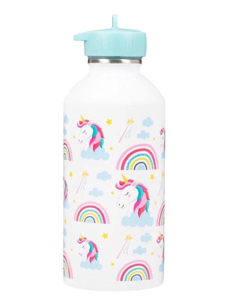 Gourde métal inox Enfant - Licorne - Draeger Blanc - Kiabi