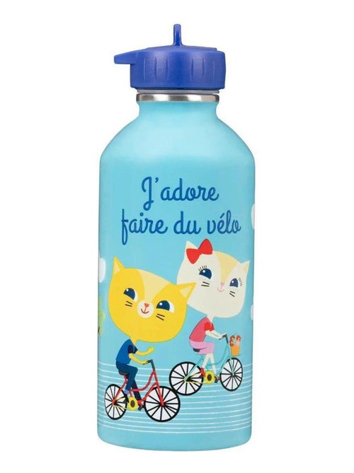 Gourde métal inox Enfant - Vélo Et Chats - Draeger - Kiabi