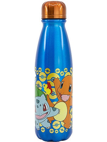 Gourde Pokémon 'Let's Go' aluminium 600 ml Pikachu, Chenipan, Carapuce Pokémon