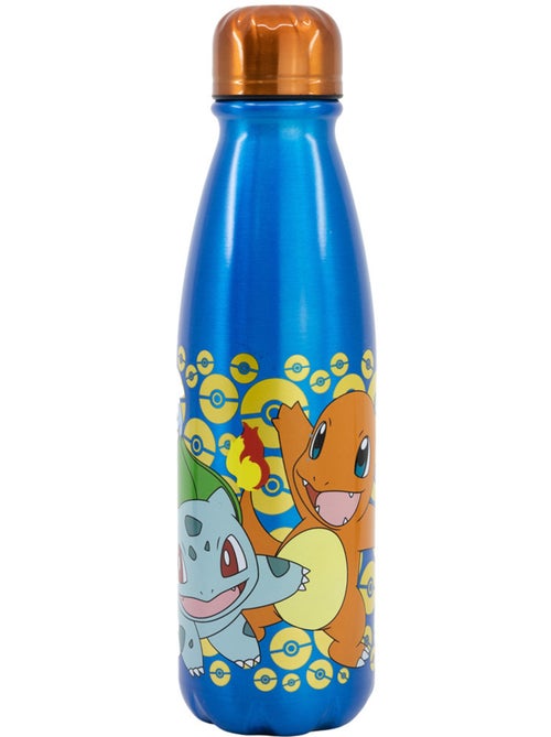 Gourde Pokémon 'Let's Go' aluminium 600 ml Pikachu, Chenipan, Carapuce Pokémon - Kiabi
