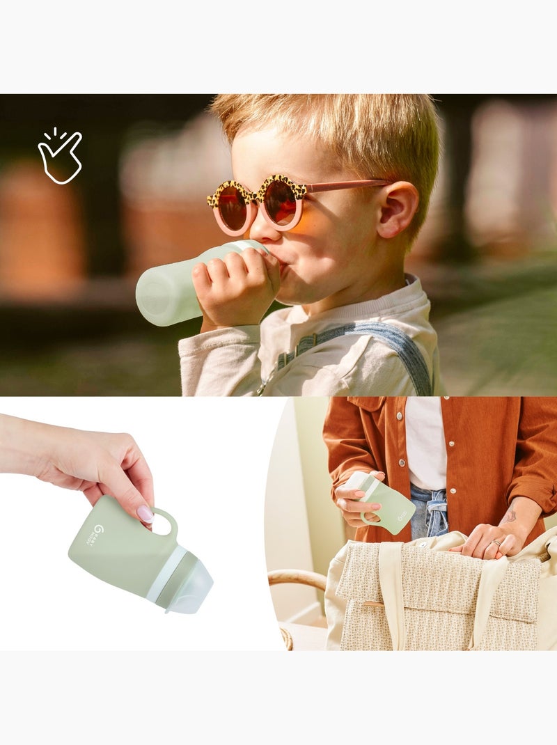 Gourde pour bébé en silicone 'babymoov' Vert - Kiabi