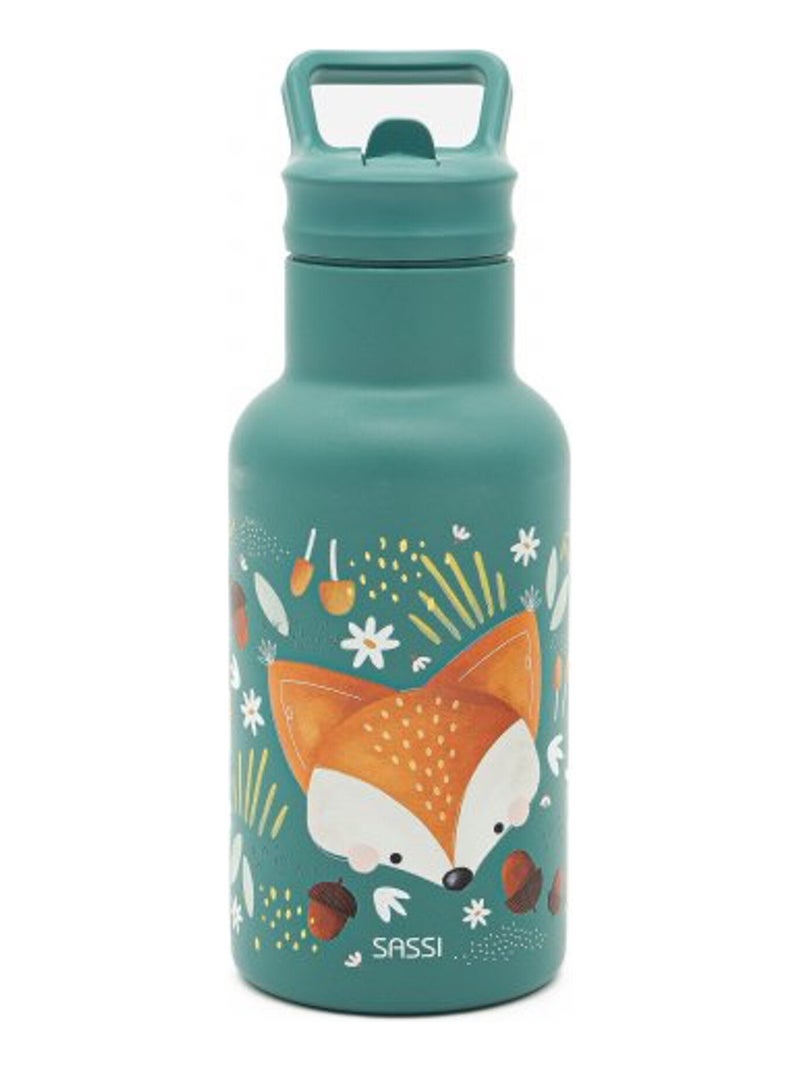 Gourde pour enfant en inox isotherme Sassi Junior Vert forêt - Kiabi