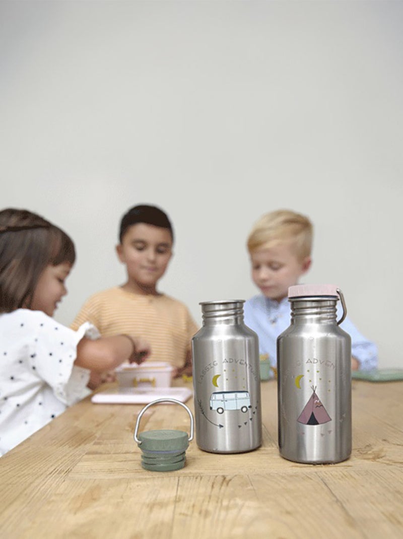 Gourde pour enfant inox Adventure Bus Gris - Kiabi