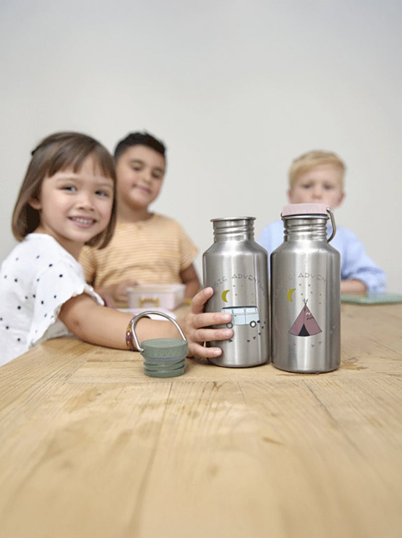 Gourde pour enfant inox Adventure Tipi Gris - Kiabi