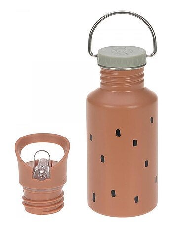 Gourde pour enfant inox Happy Prints caramel