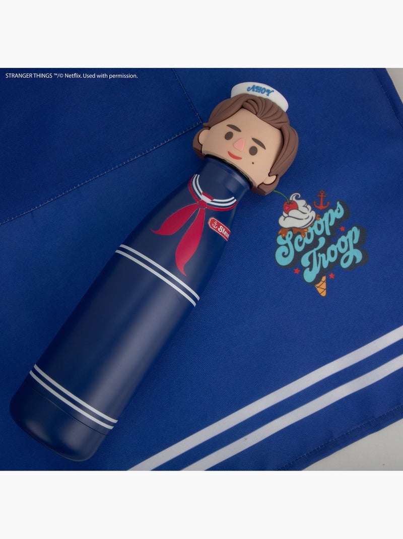 Gourde Sculptée Isotherme Steve Scoops Ahoy - Stranger Things Bleu - Kiabi