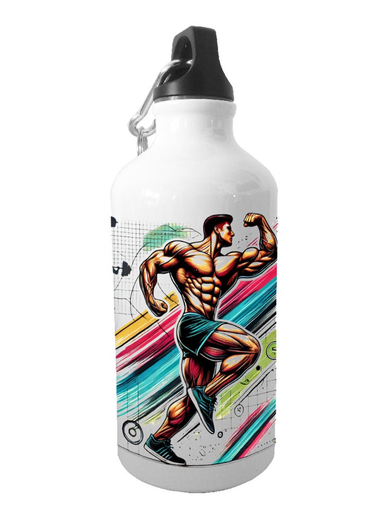 Gourde sport Culturisme Blanc - Kiabi