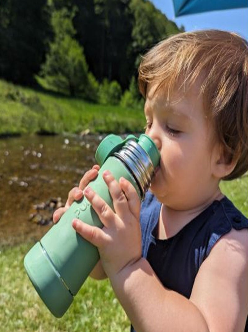 Gourde sport en inox 325 ml - Moss Vert - Kiabi