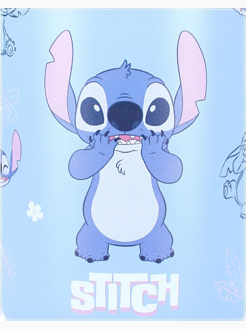 Gourde Stitch Disney - 900 ml - Paille intégrée Bleu - Kiabi
