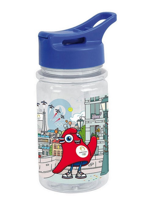 Gourde Transparente avec paille Mascotte Jeux Olympiques 2024 - Kiabi