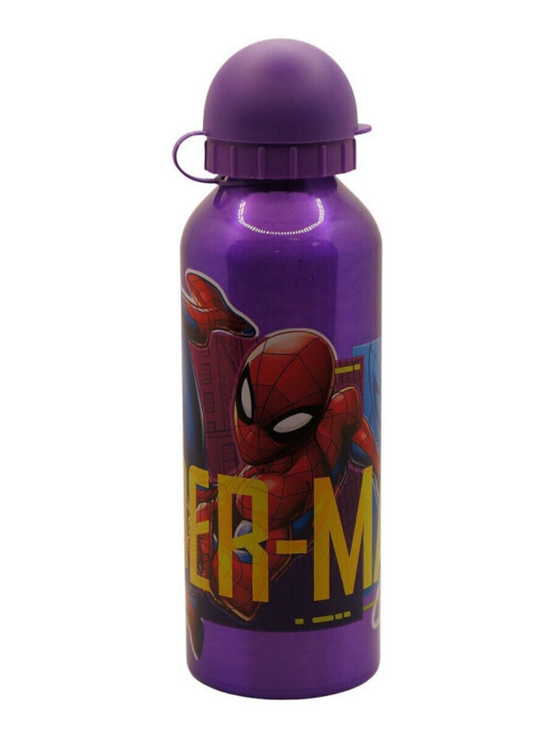 Gourde Violette Bouchon Violet Marvel Spiderman - 500 ml Blanc Violet Gris - Kiabi