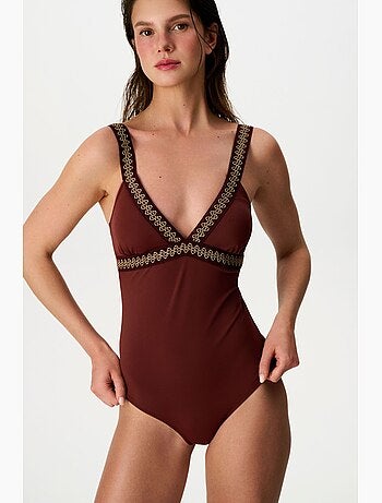 Gracie maillot de bain à col v profond penti