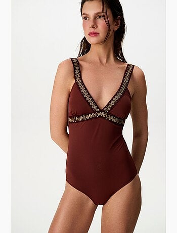 Gracie maillot de bain à col v profond penti