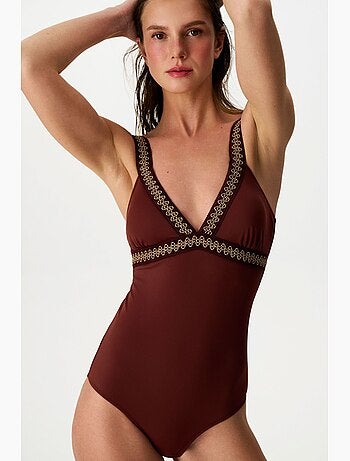 Gracie maillot de bain à col v profond penti