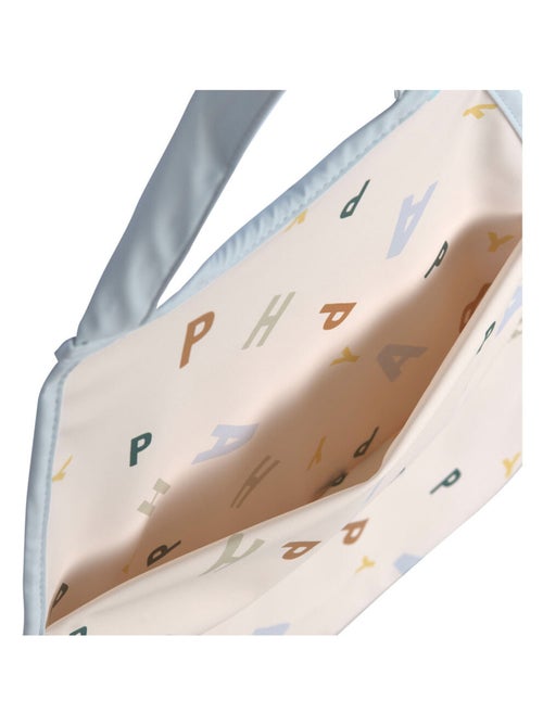 Grand bavoir avec poche Happy Fruits Bleu Clair - Kiabi