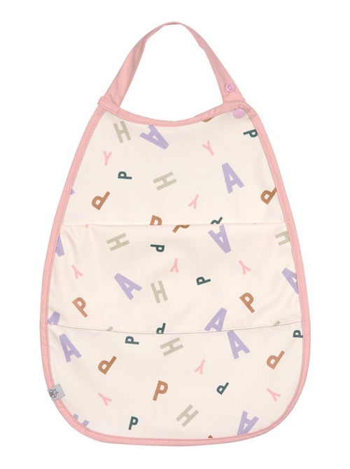 Grand bavoir avec poche Happy Fruits Pêche - Kiabi