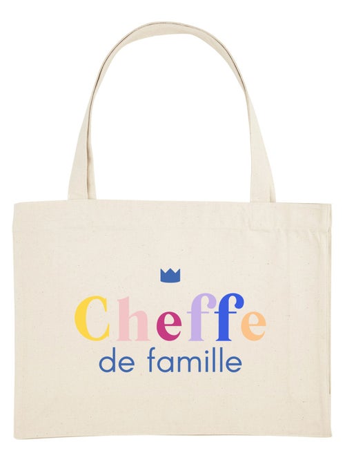 Grand cabas CHEFFE DE FAMILLE - Kiabi