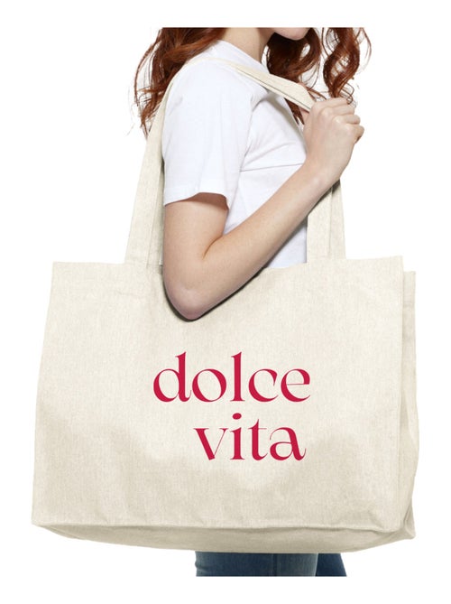 Grand cabas DOLCE VITA ROUGE - Kiabi