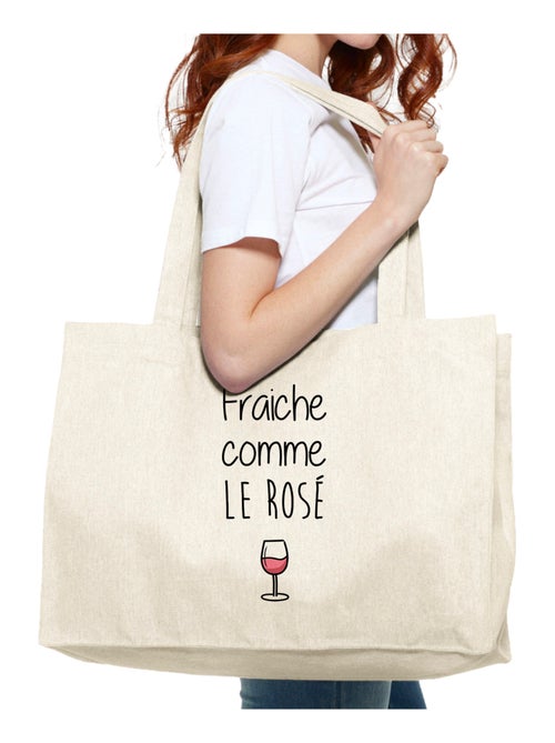 Grand cabas FRAÎCHE COMME LE ROSÉ - Kiabi
