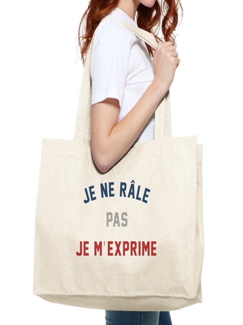 Grand cabas JE NE RÂLE PAS JE M'EXPRIME - Kiabi