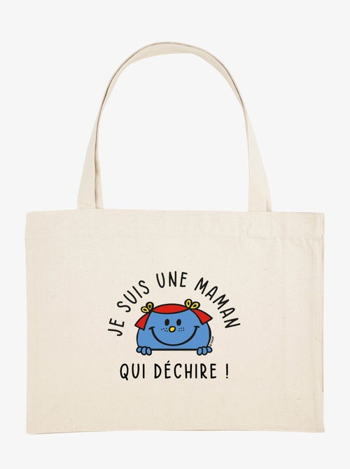 Grand cabas JE SUIS UNE MAMAN QUI DECHIRE - Kiabi