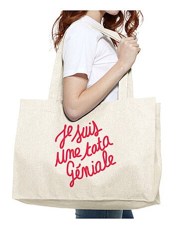 Grand cabas JE SUIS UNE TATA GÉNIALE