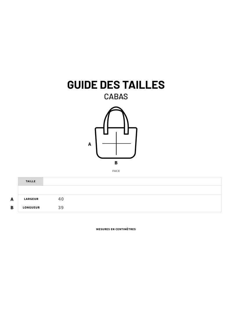 Grand cabas JE SUIS UNE TATA GÉNIALE Beige - Kiabi