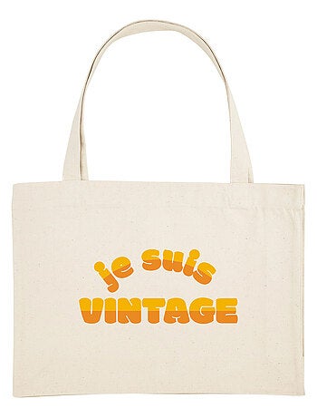 Grand cabas JE SUIS VINTAGE